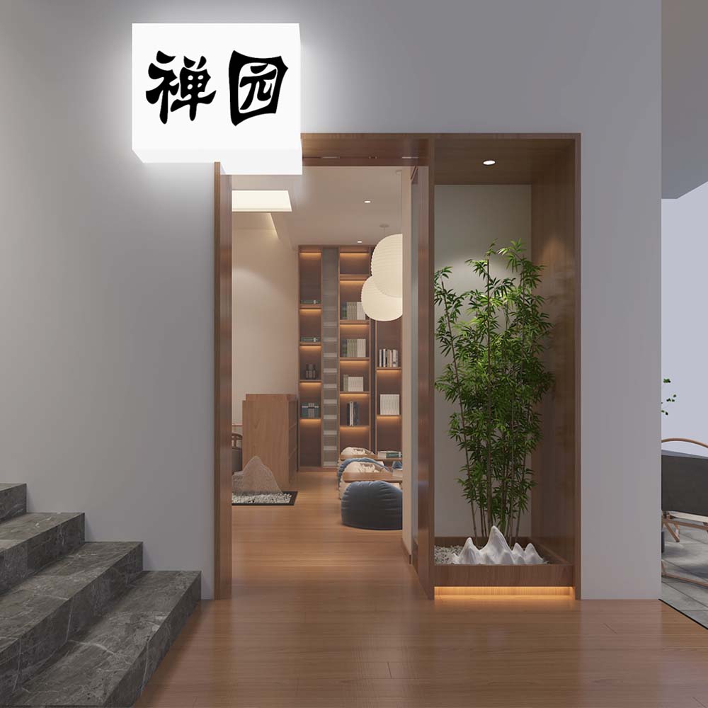 “副業(yè)多樣化經(jīng)營(yíng)，接待賺錢兩不誤”——130平茶館設(shè)計(jì)裝修案例-燦源裝飾